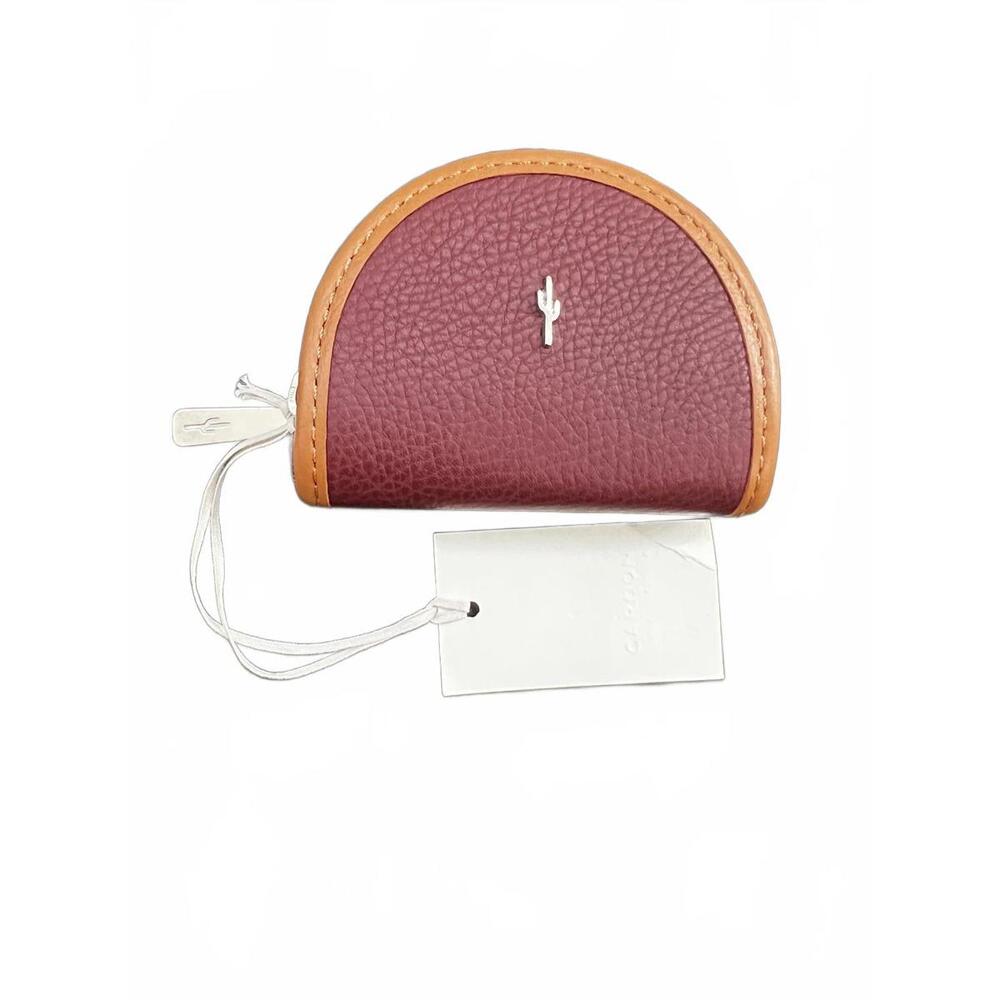 Cardon Cosas Nuestras Argentina Burgundy‎ Leather Half-Moon Wallet